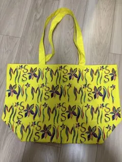 MISSONI トートバッグ　イエロー　防水　　夏　プール　大きめ　ファスナーのサムネイル
