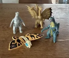 キングギドラ・ガイガン・メカゴジラ・モスラ1990年代　バンダイ　ソフビ