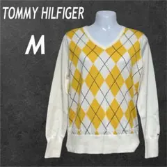 TOMMY HILFIGER レディース コットンニット M ゴルフ（R21）☆