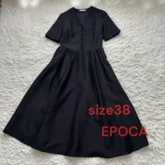 新品タグ付きEPOCA トリアセテートジャージー コンビネゾン （ネイビー