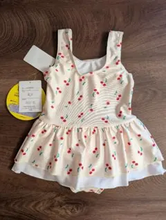 女の子用チェリー柄ワンピース水着