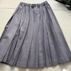 シャルパンティエドゥヴェッソ　プリーツスカート　ウール　秋冬用