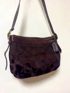 【希少】COACH シグネチャー　ワンショルダーバッグ ソーホー レザー　Y2K