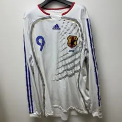 値下げ【世界の釜本】2006年 日本代表アウェイ　ユニフォーム　長袖 2026年最新】ユニフォーム 釜本の人気アイテム - メルカリ