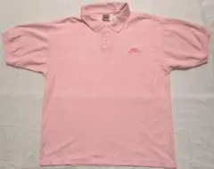90s NIKE ナイキ 半袖ポロシャツ ピンク Mサイズ