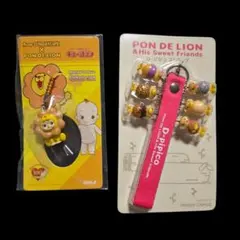 ミスタードーナツ ポンデライオン キューピー D-ピピコ ストラップ 2点セット