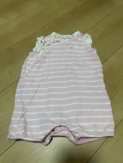 Ralph Lauren ロンパース 6M ピンクストライプ　70cm