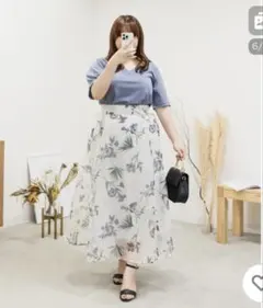 大きいサイズ ロングスカート