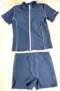 スポーツ用水着セット 半袖シャツ&ショートパンツ L 日本製