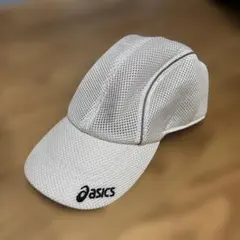 asics ランニングキャップ ホワイト メッシュ