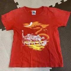 南天 ゲゲゲの鬼太郎 ドラゴンイラスト Tシャツ 130