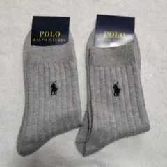 Polo Ralph Lauren グレー リブソックス