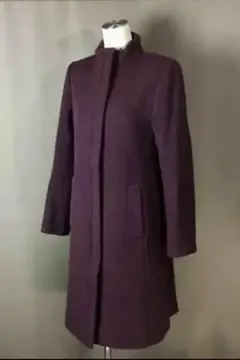 ★used★MICHEL KLEINミッシェルクラン★スタンドカラーロングコートのサムネイル