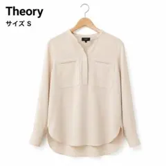 【良品】Theory セオリー ブラウス S ベージュ 長袖 レディースのサムネイル