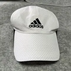 ユニセックス　adidasキャップ　ホワイト サイズフリー