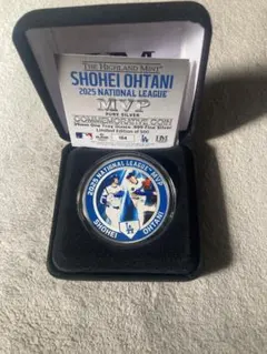 ドジャース 大谷翔平 2025 MVP 受賞記念 純銀　シリアルナンバー JALショッピング限定]大谷翔平選手 2025年MVP受賞記念 MLB公式