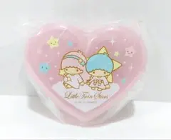 レトロ　サンリオ　キキララ　リトルツインスターズ　ハートケース入りメモ　メモ帳