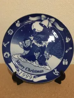 プーさんのクリスマス絵皿