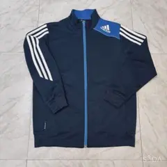 【美品】adidas ジップアップジャケット 150cm ネイビー