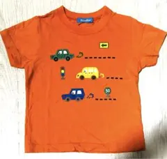 familiar オレンジ 車 イラスト Tシャツ 110 美品　早い者勝ち