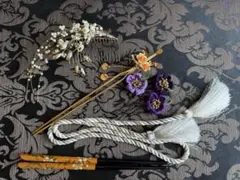 和風の髪飾りセット