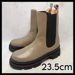 【極美品】 ATELIER BRUGGE サイドゴアブーツ 23.5 モカ 牛革