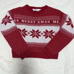H&M クリスマス柄長袖トップス　140
