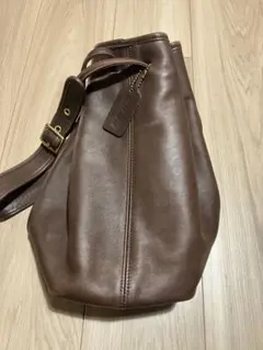 オールドコーチ　COACH　巾着　9165 ブラウン　ゴールド
