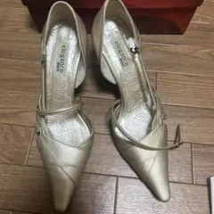elegance パンプス ゴールド 24.5cmのサムネイル