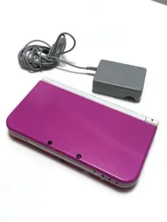new 3DS LL ピンク/ホワイト 本体 ACアダプター付き