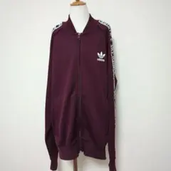 adidasOriginals ワンポイントロゴ刺繍 トラックジャケット エンジ