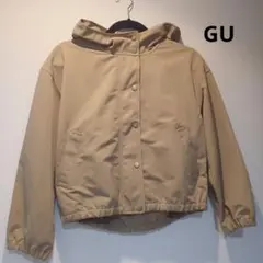 【美品】GU ベージュ アウタ ウインドブレーカー 150