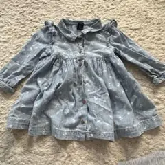 GAP 花柄 フリル袖 ワンピース