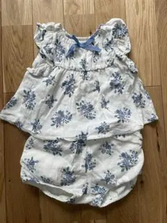 アプレレクール 花柄ラッフルセットアップ 90cm 女の子 夏服