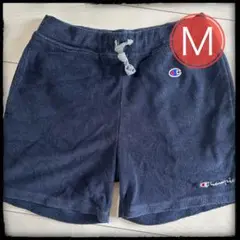 Champion（チャンピオン）パイル地ショートパンツ ネイビー M レディース