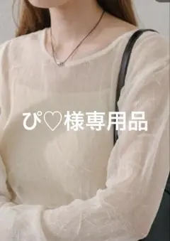 kastane ランダムチュールメローTEE アイボリー　タグ付き