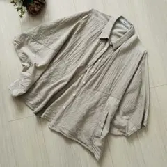 連休中価格❣️OMNES シャツ ブラウス ベージュ