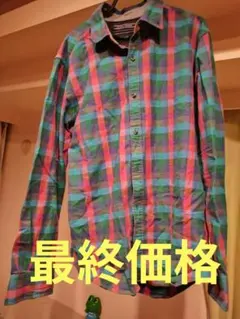 TOMMYHIFIGERチェック柄 長袖シャツ男性用