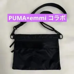 PUMA x emmi サコッシュ ショルダーバッグ ブラック 黒のサムネイル
