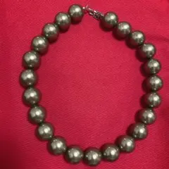 ネックレス グリーン パール アクセサリー レディース 緑 大振り 韓国 個性的