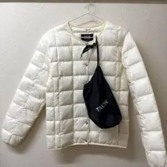 TAION タイオン ベーシック クルーネックボタン インナーダウンジャケット