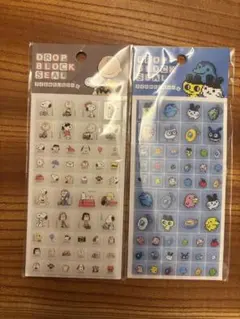 DROP BLOCK SEAL スヌーピー&たまごっち