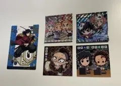 鬼滅の刃 銀だこコラボ第二弾 冨岡義勇&ウエハース　シール4枚　煉獄杏寿郎