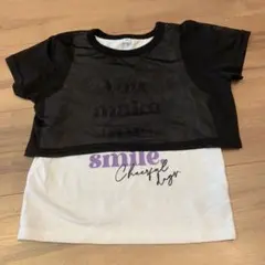メッシュトップス付き 半袖Tシャツ 120のサムネイル