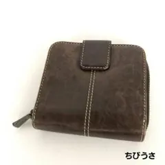 TOD'S トッズ レザー 二つ折り財布 ブラウン レディース ブランドのサムネイル