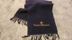 美品★ヴィンテージのVivienne Westwood ネイビー マフラー
