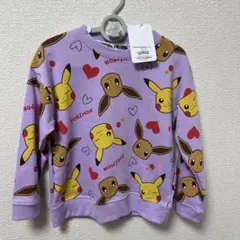 新品　ポケモン ピカチュウ イーブイ トレーナー 120