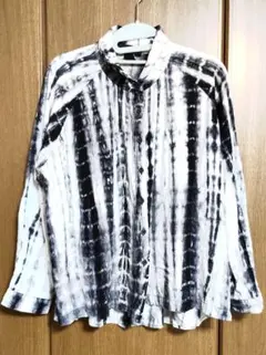 メラーンジュ　白黒ダイダイシャツMサイズ