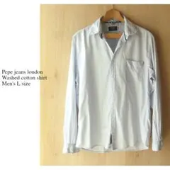 London発 pepe jeans 薄手メンズシャツ 貝ボタンのサムネイル