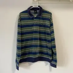 HUF ベロア ボーダー ポロシャツのサムネイル